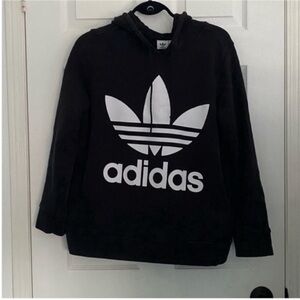 Adidas Black Sweatshirt with Iconic White Emblem
